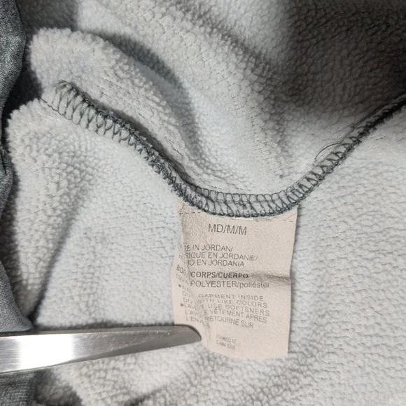 Under Amour UA Men's Med Hoodie Gray Cold Gear Fleece Big Logo Pullover Sweater - Picture 12 of 12